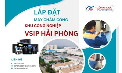 Lắp đặt máy chấm công tại KCN VSIP Hải Phòng